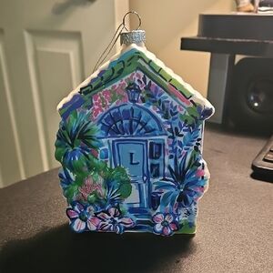 Lilly Pulitzer Colorful House Ornament